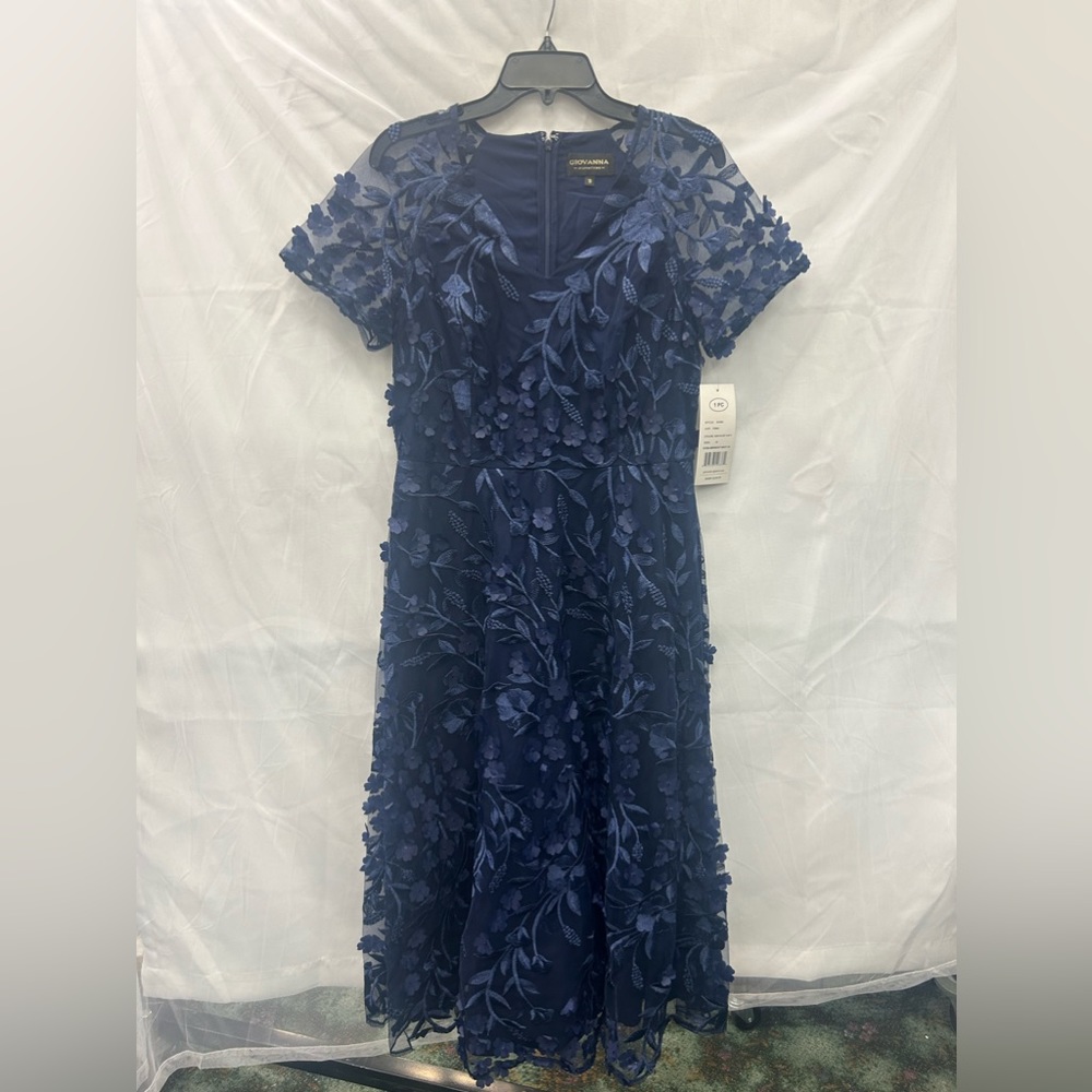 Giovanna Blue Floral Dress